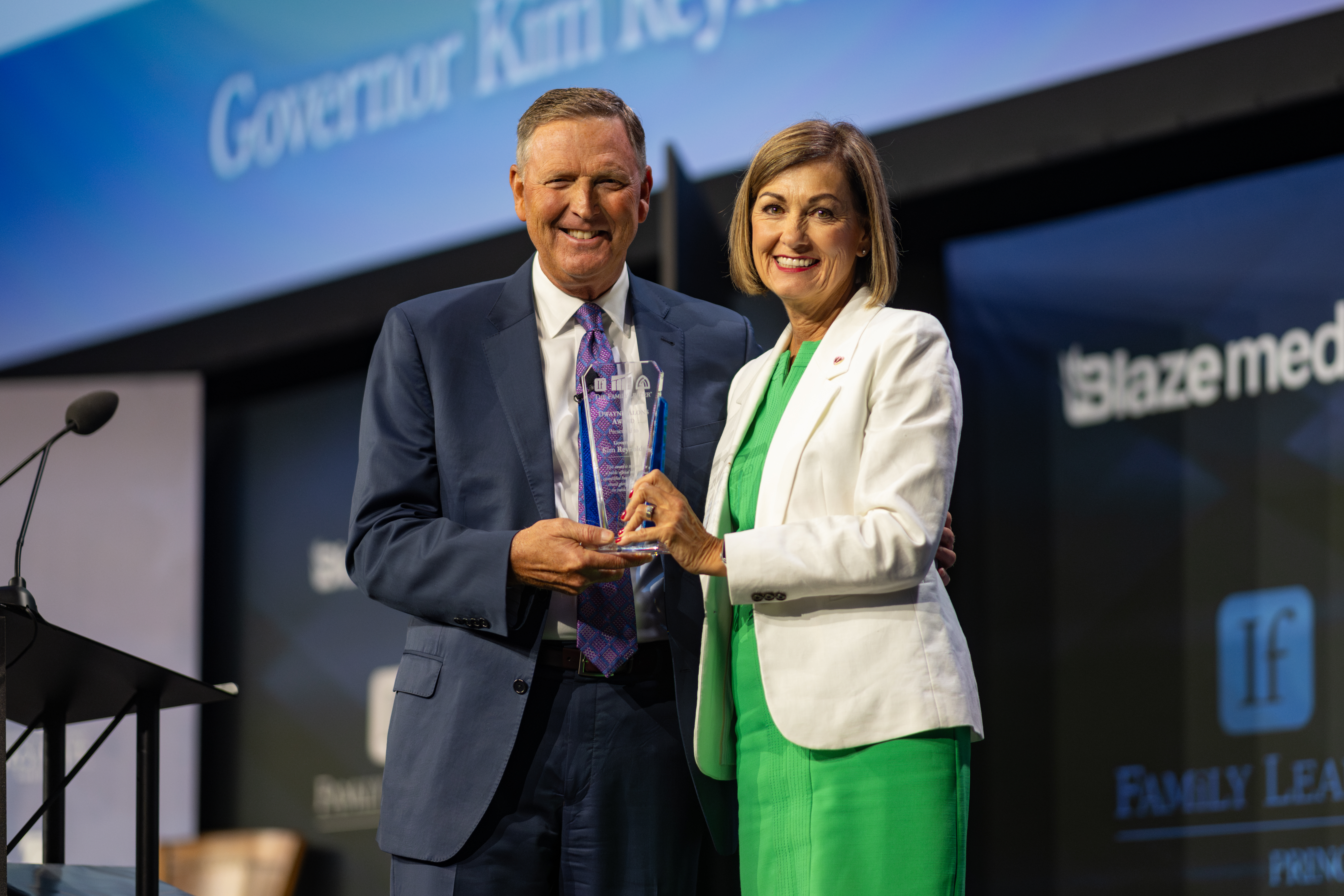 Bob Vander Plaats and Iowa Gov. Kim Reynolds