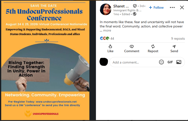 Sharet-Garcia-post-about-conference.png